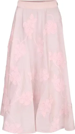 Rotate Rotate Birger Christensen, Rokken, Dames, Roze, S, Katoen, Bloemen Midi Rok
