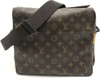 Louis Vuitton Tweedehands Canvas Louis Vuitton tassen - Dames - Vintage Schoudertas - Bruin - ONE Size - Vintage