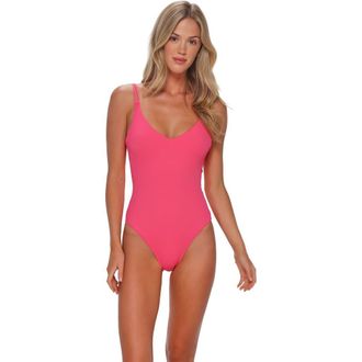 Sunsets Veronica One Piece Swimsuit in Posy Pink Crepe at Nordstrom, Size X-Small