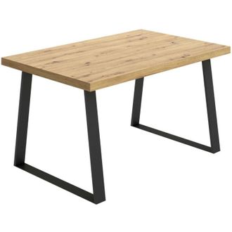 Dmora Tavolo allungabile Canale, Consolle da pranzo multiuso, Tavolo rettangolare da cucina o sala da pranzo, 160x90h75 cm, Rovere Nodi, con imballo