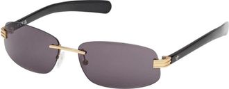 adidas Rechthoekige Zonnebril - Heren - Zonnebrillen - Zwart - 61 MM - Accessoires