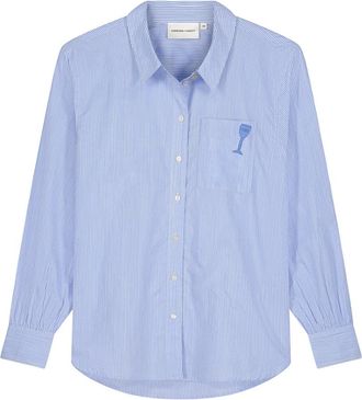 Fab By Fabienne Chapot Alex Blouse - Dames - Overhemden - Blauw - S - Katoen - Overhemden