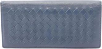 Bottega Veneta Pre-owned Wallets, male, Blue, Size: ONE SIZE Pre-owned Long wallet (bi-fold)