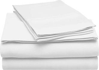 Superior Modal from Beechwood 300-Thread Count Solid Deep Pocket Sheet Set