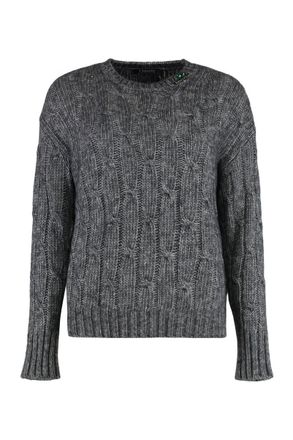 Max Mara Cabaret Cotton Blend Crew-Neck Sweater