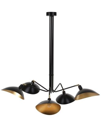 Safavieh Lettie 5-Light Gold Leaf Detail Pendant