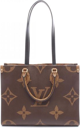 Louis Vuitton Beige Brown Coated Canvas Monogram Pvc Leather Tote Bag (Pre-Owned)