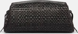 Staud Maude woven leather clutch