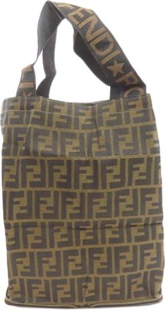 Fendi Brown Canvas Eco-Bag Tote Bag (Pre-Owned)