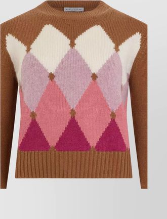 Ballantyne argyle pattern knitwear long sleeve sweater