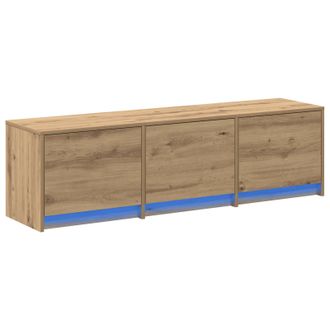vidaXL Mueble De Tv Con Led Con Caj&oacute;n Roble Artesanal 140 X 34 X 40 Cm Vidaxl