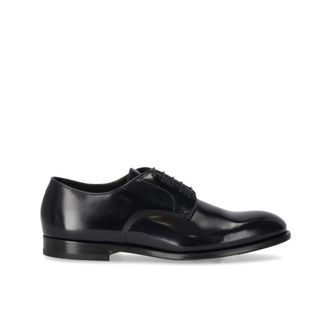 Doucal's Blauw Leren Derby Horse Lace Up - Heren - Nette schoenen - Blauw - 42 1/2 EU - Leer - Schoenen