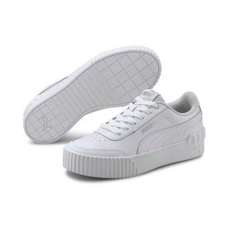 Puma Sneaker PUMA CARINA LIFT TW, Damen, Gr. 36, weiss (puma wei&szlig;, puma wei&szlig;), Synthetik, unifarben, Schuhe Sneaker