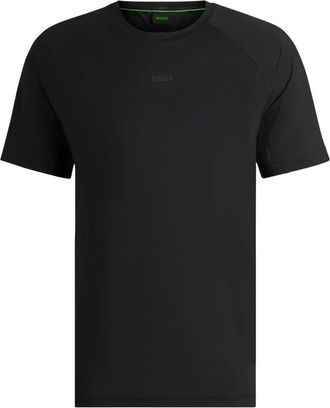 BOSS reflective-detail T-shirt - men - Elastane/Recycled Polyester - M - Black