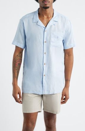 Boardies Short Sleeve Button-Up Camp Shirt in Blue at Nordstrom, Size Xx-Large