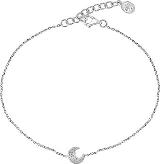 Effy 925 Sterling Silver Diamond Moon Bracelet at Nordstrom, Size 8