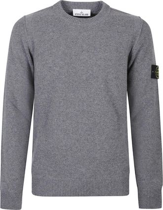 Stone Island Truien & Vesten, Heren, Grijs, L, Wol, Trui met ronde hals
