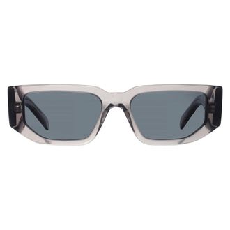 Prada Dark Grey Rectangular Mens Sunglasses PR 09ZS 18S09T 54