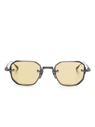 Akoni square-frame sunglasses - unisex - Metal - One Size - Black