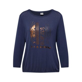 Rabe Dames, Tops, Blauw, Maat: 2XL Poliester