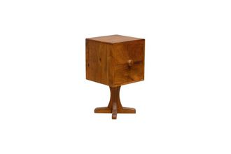 Chehoma Mesilla de noche de madera marr&oacute;n