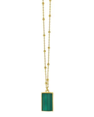 Italian Gold, Inc 14K Italian Gold Malachite Necklace