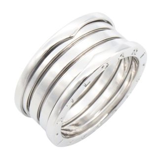 Bulgari Silver White Gold (18K) Band Ring (Pre-Owned)