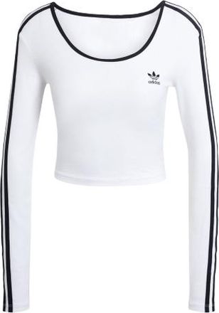 adidas (WMNS) adidas Adicolor 3-Stripes Short-sleeved Top Asia Sizing White JD4625