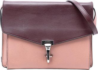 Burberry Pre-owned Burberry Bicolor Leather Macken Crossbody CFPNBA1241