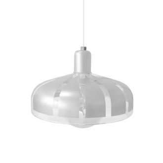 Tosel Suspensi&oacute;n campana vidrio blanco D29 cm