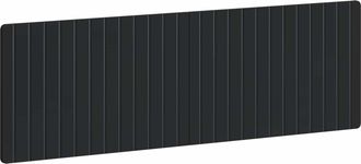 vidaXL Cabecero Montada En La Pared Zwolle Negro Madera De Ingenier&iacute;a Vidaxl