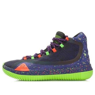 Li-Ning Bow Bite Purple Green Galaxy ABAL021-6