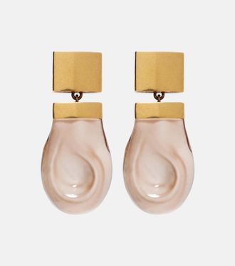 Khaite Keefe gold-plated drop earrings
