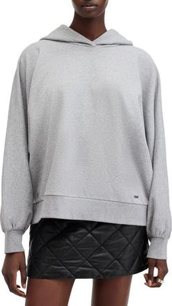 AllSaints Artia Cotton Hoodie in Grey Marl at Nordstrom, Size Small