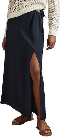 Reiss Esme Cutout Side Tie Midi Skirt in Navy at Nordstrom Rack, Size 2 Us / 6 Uk