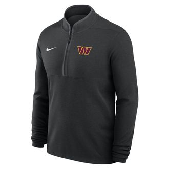 Nike Washington Commanders Logo Victory Nike Mens Dri-FIT NFL 1/2-Zip Long-Sleeve Top in Black | 0343166N9E-R48