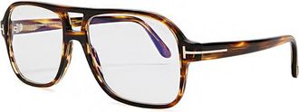 Tom Ford D-frame Acetate Optical Glasses - Brown Havana - One Size