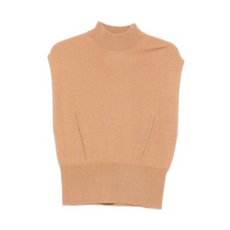 Semicouture Angelica E412 - female - Semicouture - Turtlenecks - Beige - XS - Knitwear