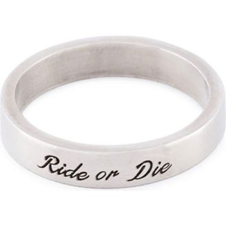 Serge DeNimes Loyalty Band Ring in Silver at Nordstrom, Size 10.5