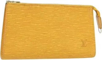 Louis Vuitton Pre-owned Clutches, female, Yellow, Size: ONE SIZE Pre-owned Vintage Pouch