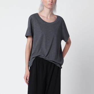 The Row T-shirt Dera grigio antracite in cotone