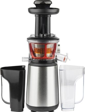 H.Koenig Licuadora Para Frutas Y Verduras De Prensado En Fr&iacute;o, Extractor De Jugos, 1 Litro, 60 Rpm, 400 W, Libre De Bpa, Acero Inoxidable, Gris Gsx12 - Hkoenig