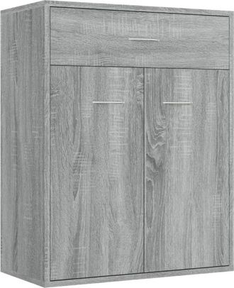 vidaXL Sideboard Grey Sonoma 60x30x75 cm Engineered Wood Vidaxl