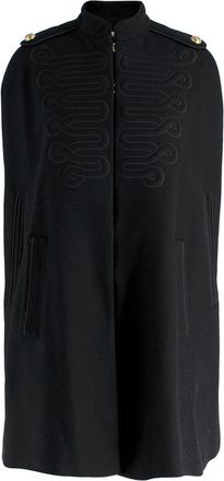 Red Valentino Black Wool Blend Cape Size XXS