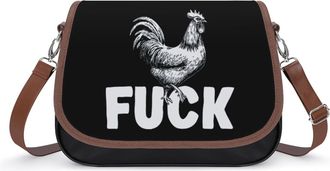 Generic Fuck I Love Cock Small Womens Crossbody Bags Shoulder Handbag with Adjustable Strap for Travel