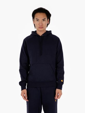 Carhartt Work in Progress Hooded Chase sweat dark navy / gold