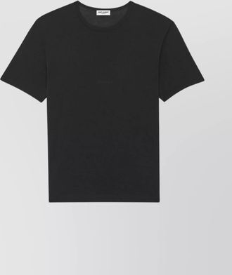 Saint Laurent semi-sheer crew-neck short-sleeve t-shirt