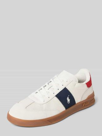 Polo Ralph Lauren Low Top Sneaker mit Rindsleder-Anteil in Weiss, Größe 40