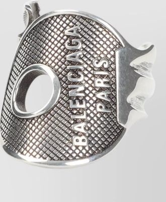 Balenciaga neverlost key ring rounded open design