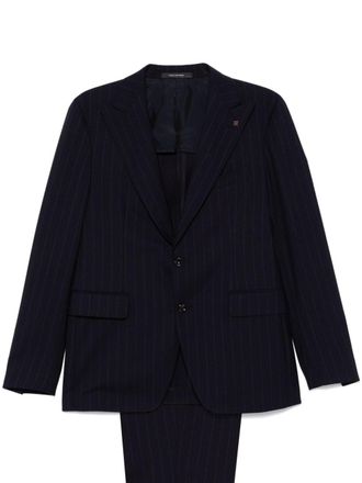 Tagliatore Completo gessato - Blu